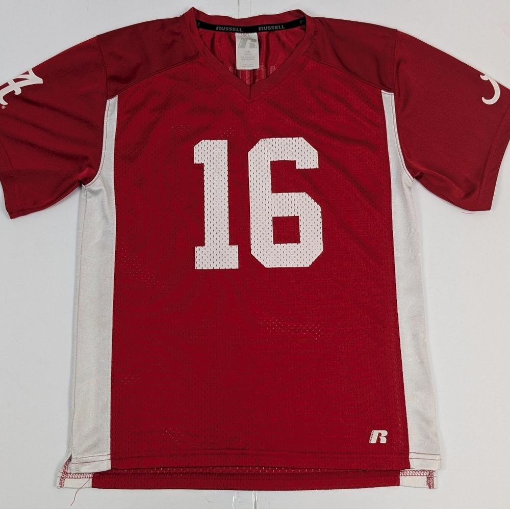 Alabama Crimson Tide Russell Athletic Football Jersey Large LG #16 Retro Vintage